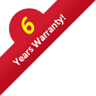 6 Years Warranty