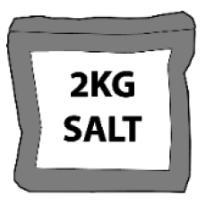2kg Bag of Salt x1