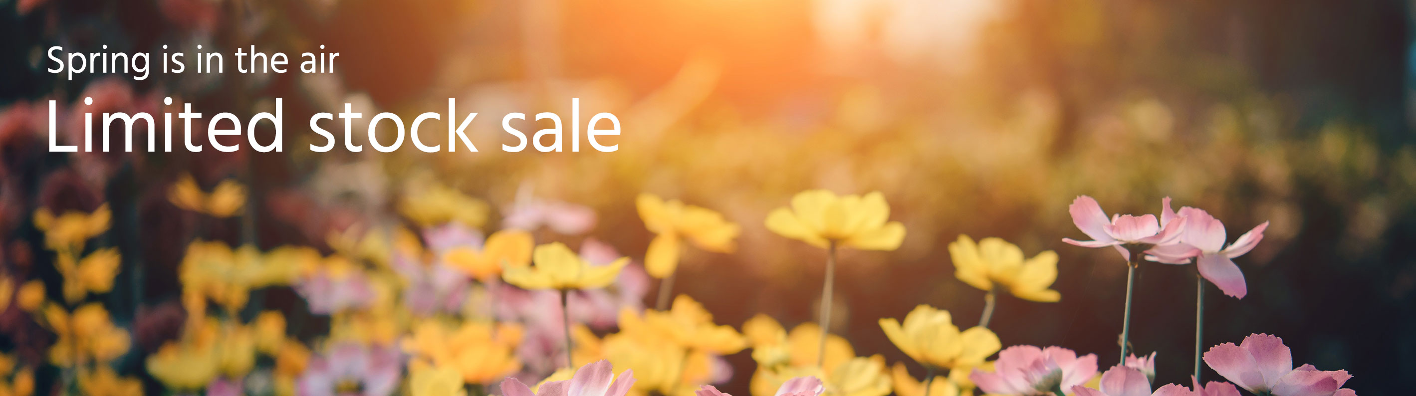 Spring is in the air, Limited Stock Sale