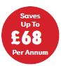 Saves up to £68 per annum