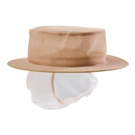 White A653-S Trilby Hat with Snood