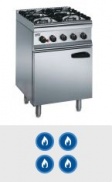 Image of 4 Burner Gas Oven Ranges