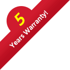 5 Years Warranty