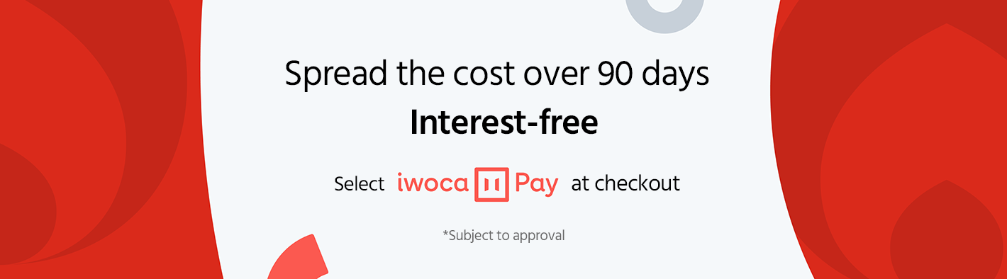 Spread the cost over 90 days, interest free, select iwocapay at checkout, *subject to approval