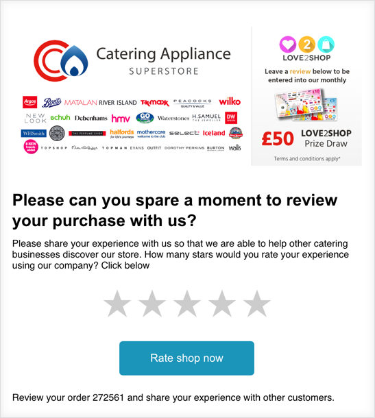 Email review example