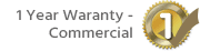 Manufacturers 1 Year Commercial Warranty - 1 Year Parts Only For NON UK Mainland (including some areas of the Scottish Highlands) Postcodes