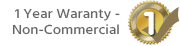 1 Year - No Commercial Warranty