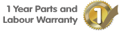 Manufacturers 1 Year Parts and Labour Warranty - 1 Year Parts Only For NON UK Mainland (including some areas of the Scottish Highlands) Postcodes
