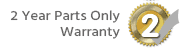 Manufacturers 2 Years Parts Only Warranty